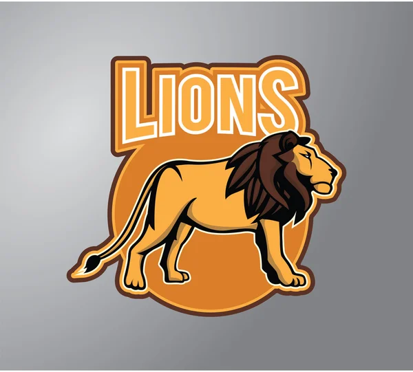 Lions Illustration design — Stock Vector