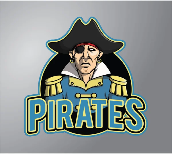 Pirater Illustration Design — Stock vektor