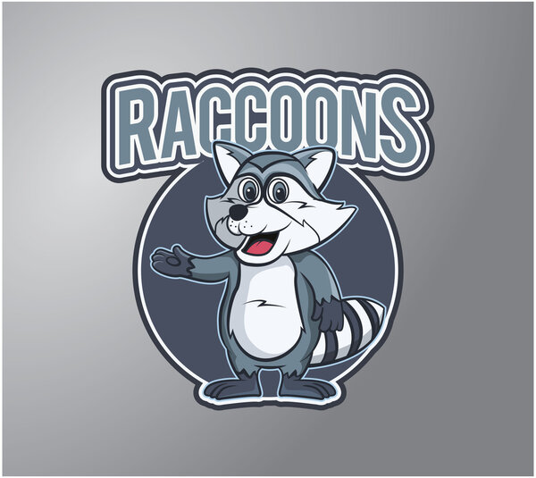 Дизайн-значок Raccoon Illustration
