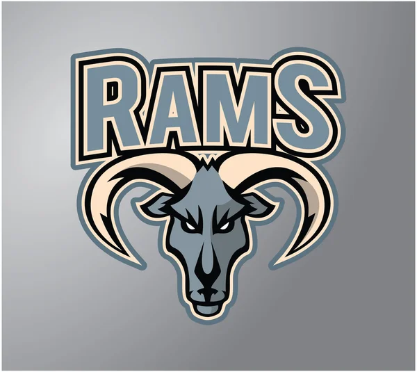 Rams Illustration Design — Stock Vector