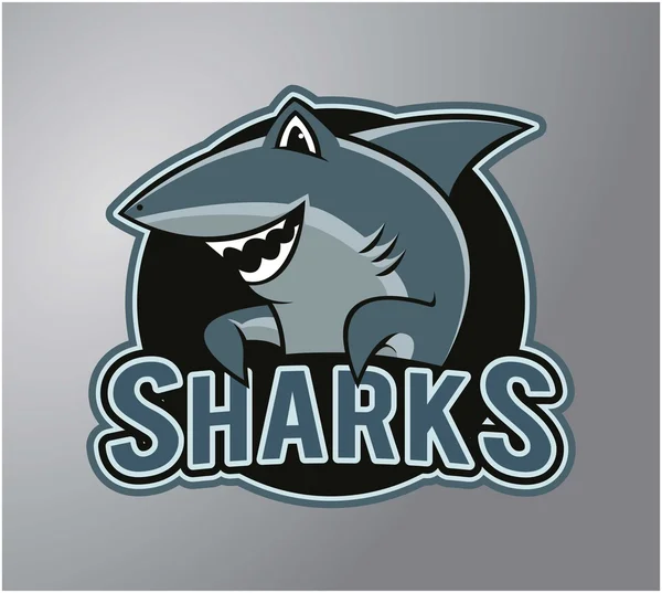 Sharks symbol illustration design — Stock Vector