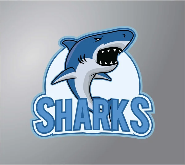 Sharks symbol illustration design — Stock Vector