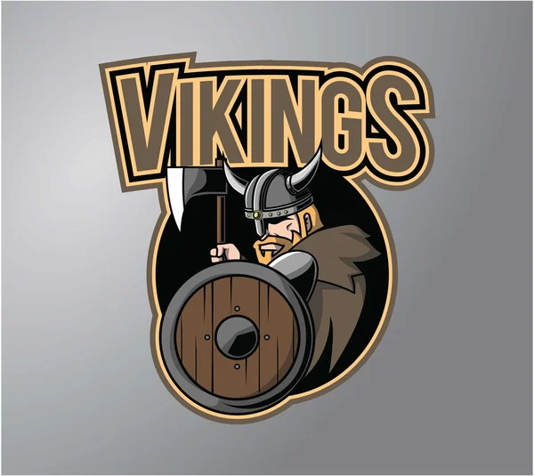 Vikings symbol illustration design — Stock Vector