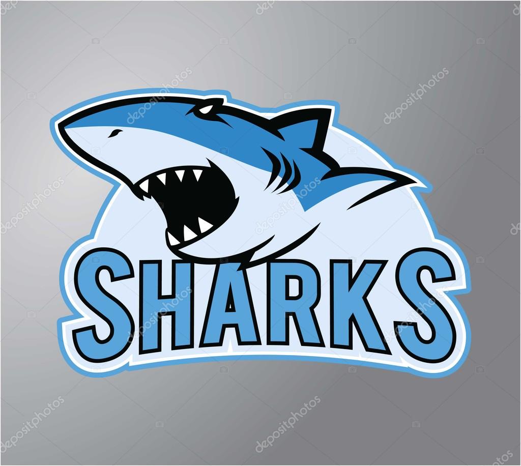 Sharks symbol illustration design