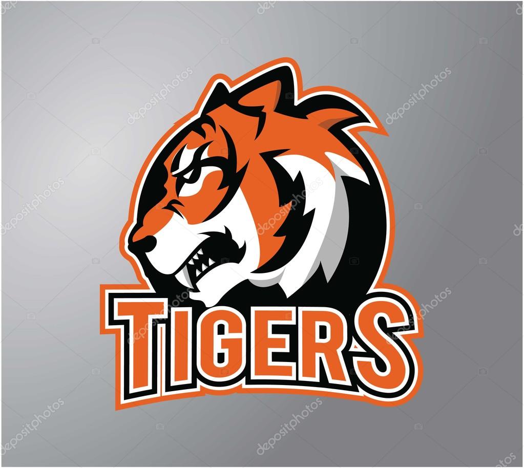 Tiger head symbol illustration design