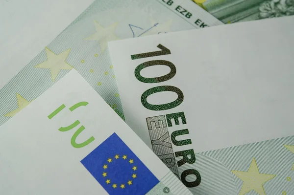 100 Euro banknote closeup — Stock Photo, Image