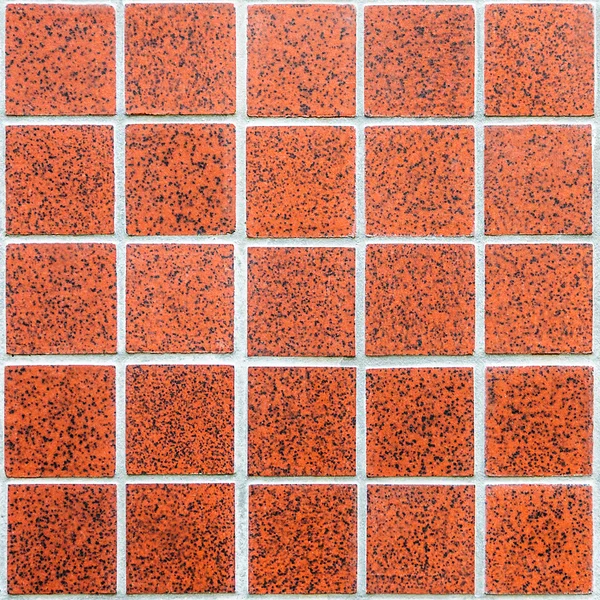 Mosaic made of red ceramic tiles — Stock Photo, Image