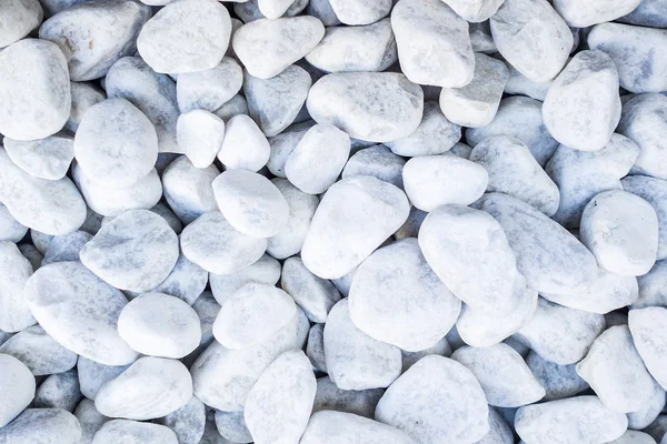 白色鹅卵石石头 — 图库照片