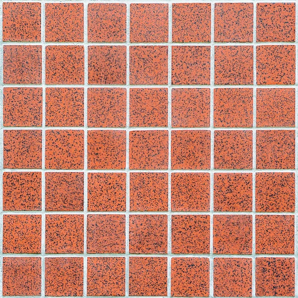Mosaico feito de telhas de cerâmica vermelha — Fotografia de Stock