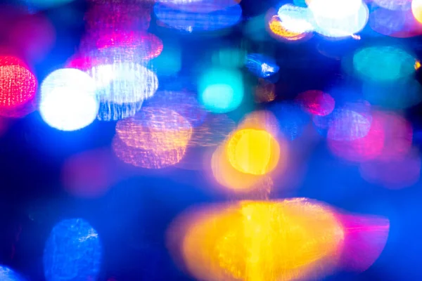 Vibrant Color Blurred Celebration Dancing Night Lights City Life May — Stock Photo, Image