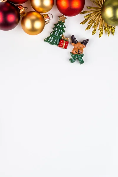 Abstarct Christmas symbols on white background — Stock Photo, Image