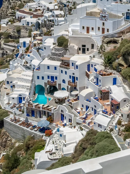 Utsikten över oia i santorini — Stockfoto