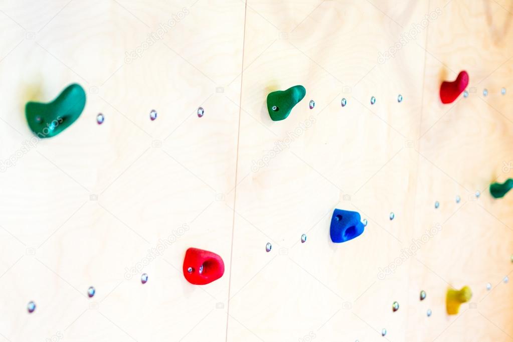 artificial climbing wall  in indoor children's playground