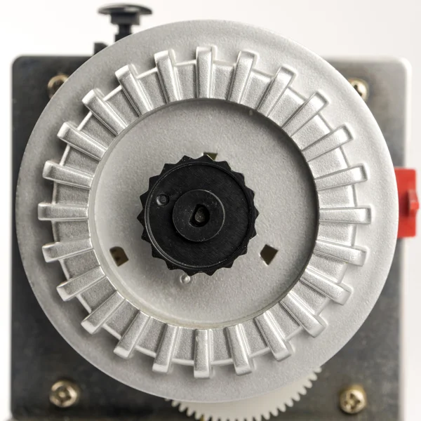 Detailní pohled na kovové hodiny — Stock fotografie