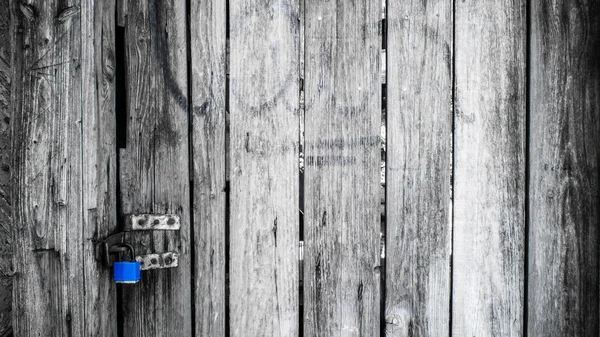 Old wooden black and white door in vintage style — Stock Photo, Image