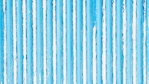 Mavi boyalı alüminyum duvar — Stok fotoğraf