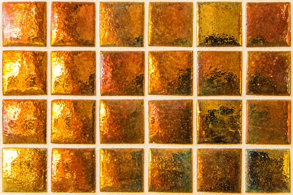 Modern orange mosaic with small squares — Stock Photo, Image