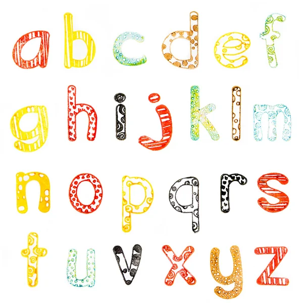 Kleine letters alfabet — Stockfoto
