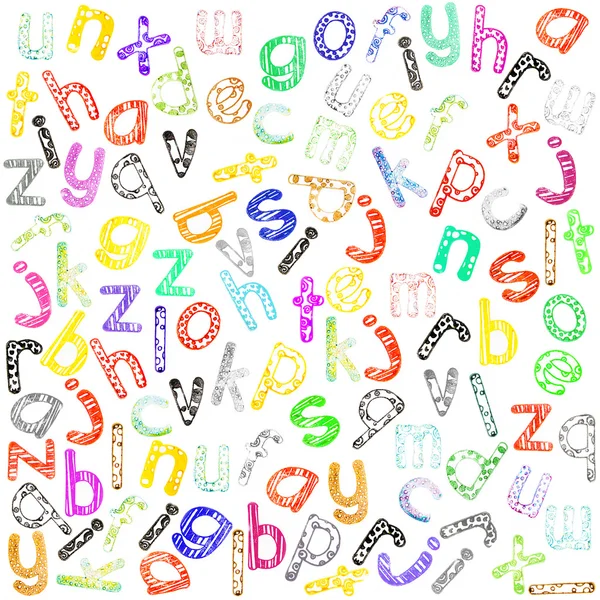 Kleine letters alfabet — Stockfoto