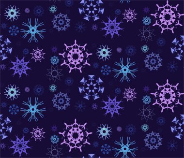 Figürlü Snowflakes desen