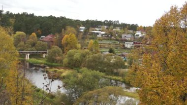 Borovsk: nehir (gerçek hayat düzenli Rus il City view)