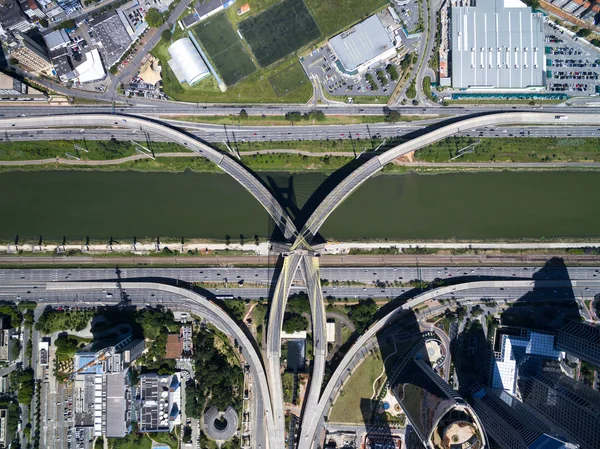 Ponte Estaiada em São Paulo — Fotografia de Stock