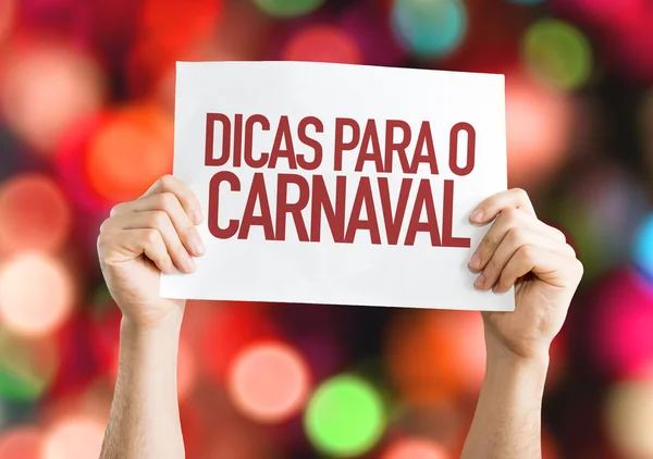 Tips for the Carnival placard — Stock Photo, Image