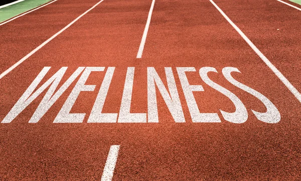 Wellness on running track — Stock Photo, Image