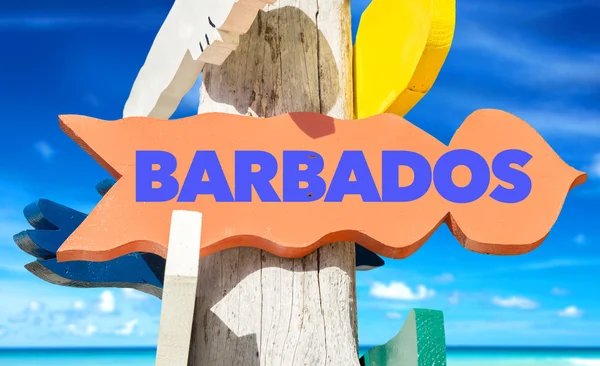 Barbados señal de bienvenida — Foto de Stock