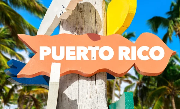 Puerto Rico välkommet tecken — Stockfoto