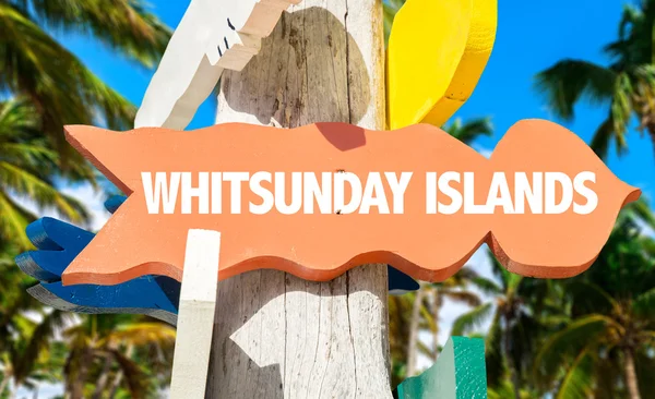 Señal de bienvenida Islas Whitsunday — Foto de Stock