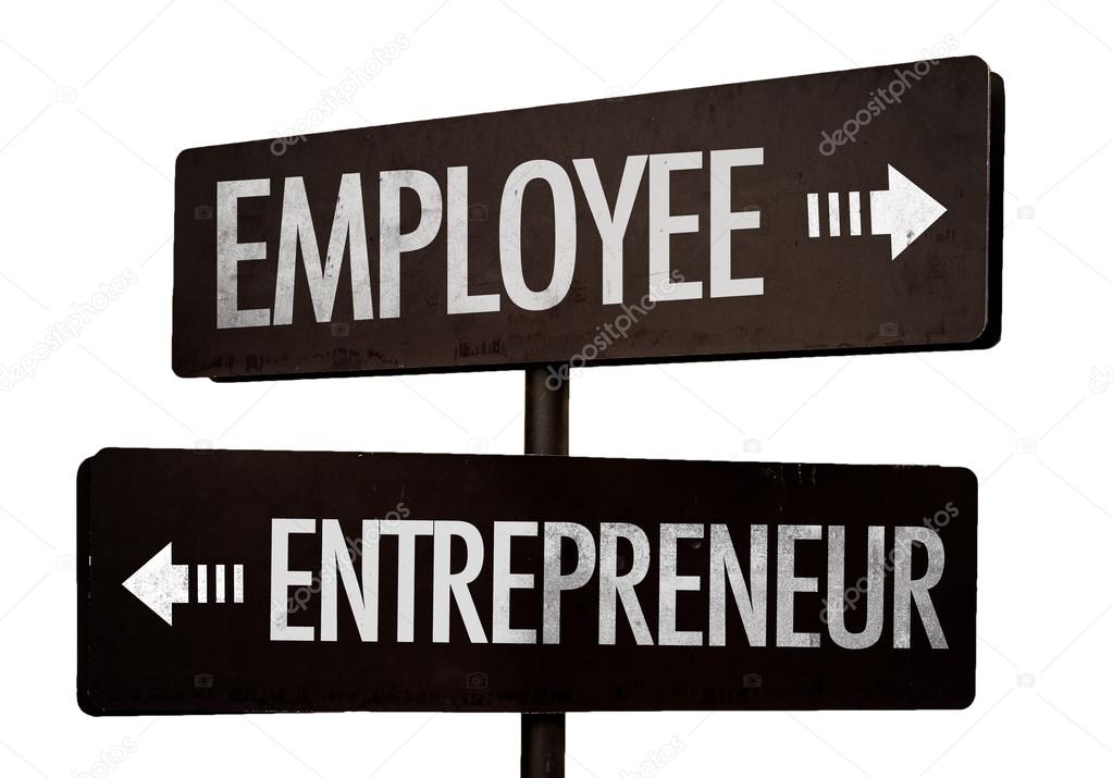 Employee - Entrepreneur signpost