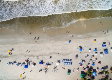 İnsanlar Bahia Beach, Brezilya