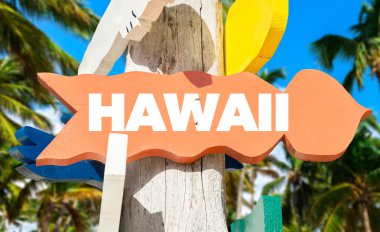 Hawaii hoş geldiniz işareti