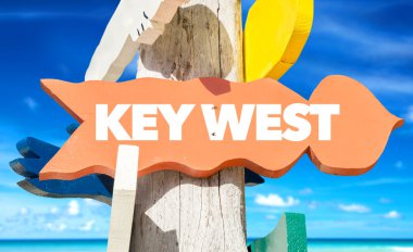 Key West hoş geldiniz işareti