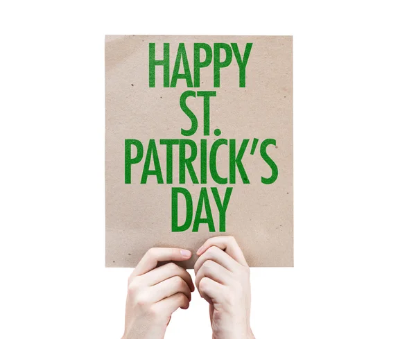 Šťastný štítek St Patricks Day — Stock fotografie
