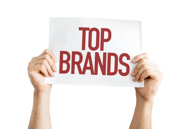 Top Brands placard — Stock Photo, Image