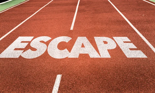 Escape written on track — Stock Photo, Image