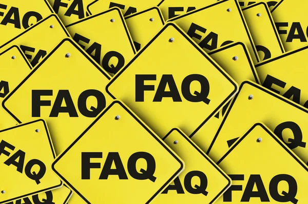 Faq mehrere Anzeichen — Stockfoto