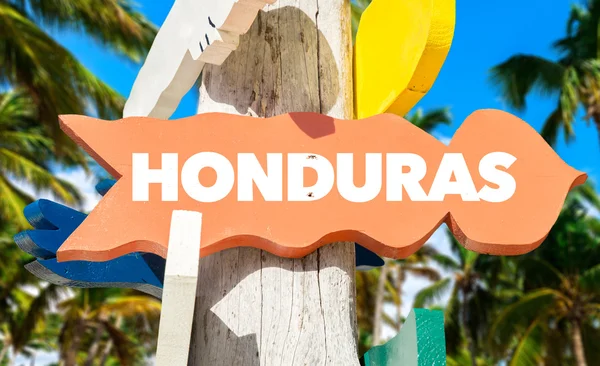 Señal de bienvenida Honduras — Foto de Stock