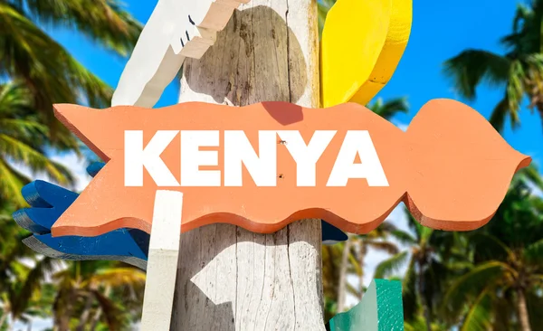 Kenya welcome sign — Stock Photo, Image