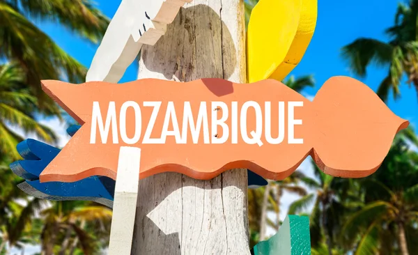 Señal de bienvenida Mozambique — Foto de Stock