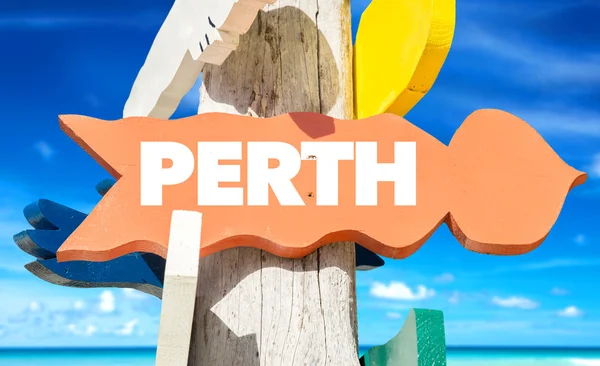 Perth welcome sign — Stock Photo, Image