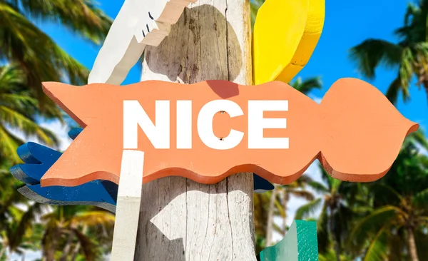 Nice welcome sign — Stock Photo, Image