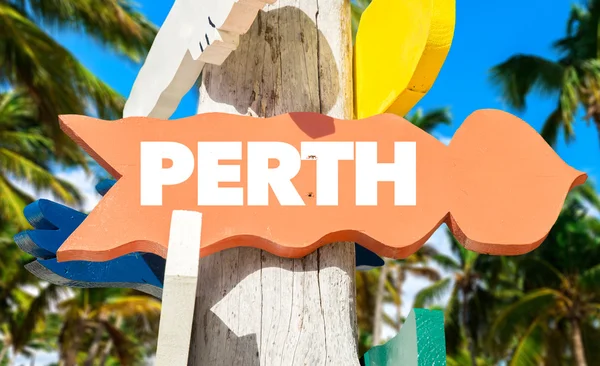 Perth segno di benvenuto — Foto Stock