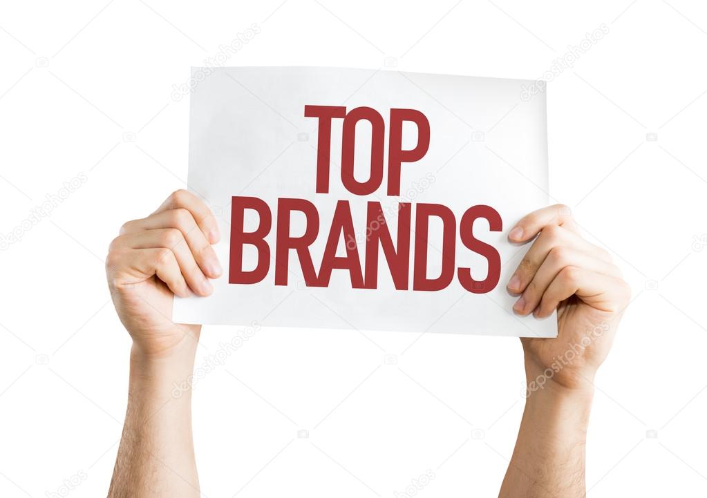 Top Brands placard