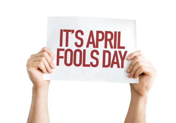 E 'il cartello di April Fools' Day. — Foto Stock