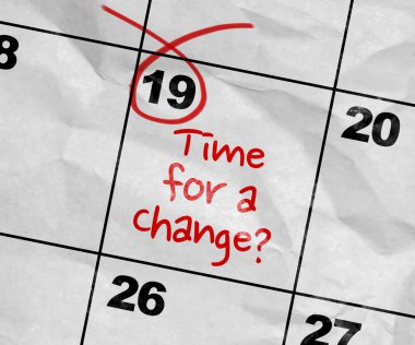 Metin ile bir takvim görüntüsünü kavramı