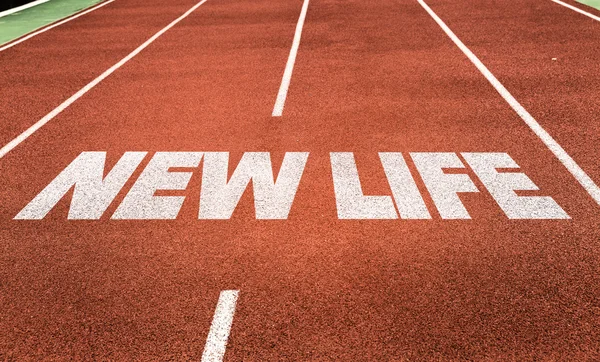 New Life written on track — Stock Photo, Image