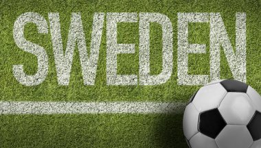 Bir futbol sahası içinde topa